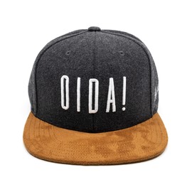 Du Hirsch Bavarian Snapback Cap Oida One Size, darkgray