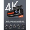 Dash Cam Front and Rear, Veement S80 4k+1080P Dual Dash