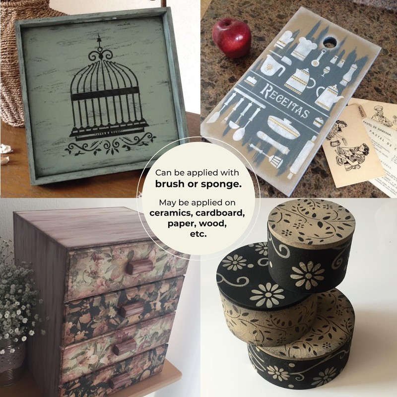 SULTAN CRAFTS 6-Piece Chalk Paint Kit - Premium Water-Based Matte