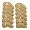 Golf Iron Head Covers Numbers Synthetic Leather Headcover Deluxe Value