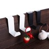 Vctitil 2Pcs Stainless Steel Over The Door Hooks,Z Shape Back