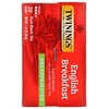 Twinings English Breakfast Tea, Decaffeinated, Tea Bags, 20 ct