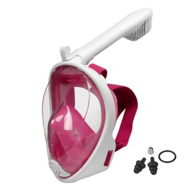 Lamker Snorkel Mask Diving Mask Full Mask Children XS 180° Field of View Full Face Mask Diving Mask Anti-Fog Anti-Leak Effortless Breathing Snorkel Mask for Kids Swimming Snorkelling Diving
