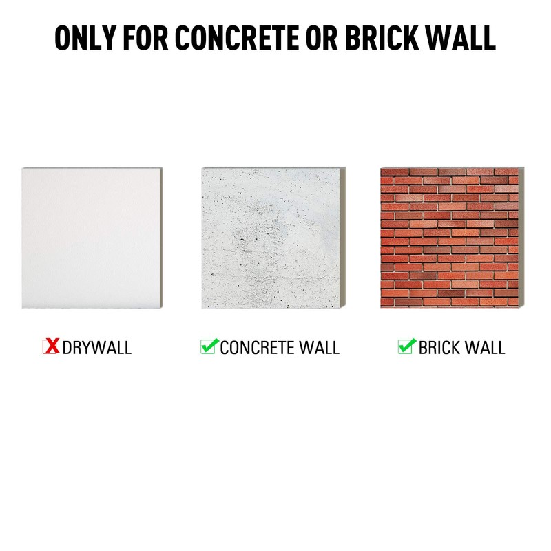 Concrete Wall Anchors for TV Wall Mount Installation Suitable for