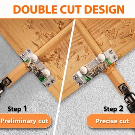 Double Cutting Dowel Maker Jig Kit Carbide Inserts Stable wooden Dowel Cutter tool Dowel Plate (Imperial 9 different diameters)