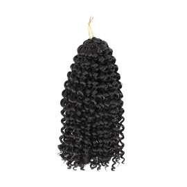Mikinona Natural Crochet Braids Hair Extensions 30pcs Set Black Wig Braids Women's Braiding Hair Party Masquerade