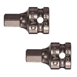 VEGA Hex 4mm Socket Bit. Professional Grade 1/4" Square Drive Allen Hex 4mm Bit Socket. 120H040SB-2
