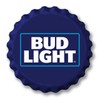 Desperate Enterprises Bud Light Logo Stamped Shape Bottle Cap -