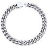 Chain Bracelet for Women Silver Cuban Link Bracelet Stainless Steel