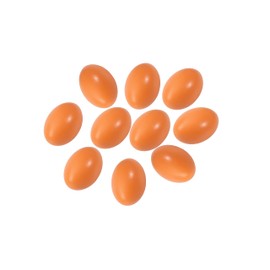 Azatemgo Chicken Eggs Fake Chicken Eggs Easter Eggs Set of Wooden Fake Eggs to Help Lay Chickens 10 Pcs