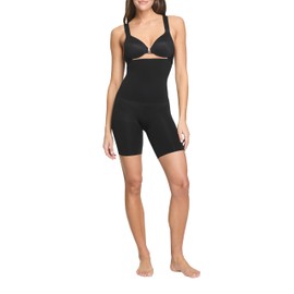 SPANX ASSETS High-Waist Mid-Thigh Short - Seamless Shapewear Shorts - Ultra-Firm Compression - Thigh & Tummy Control - Breathable - Very Black - Medium