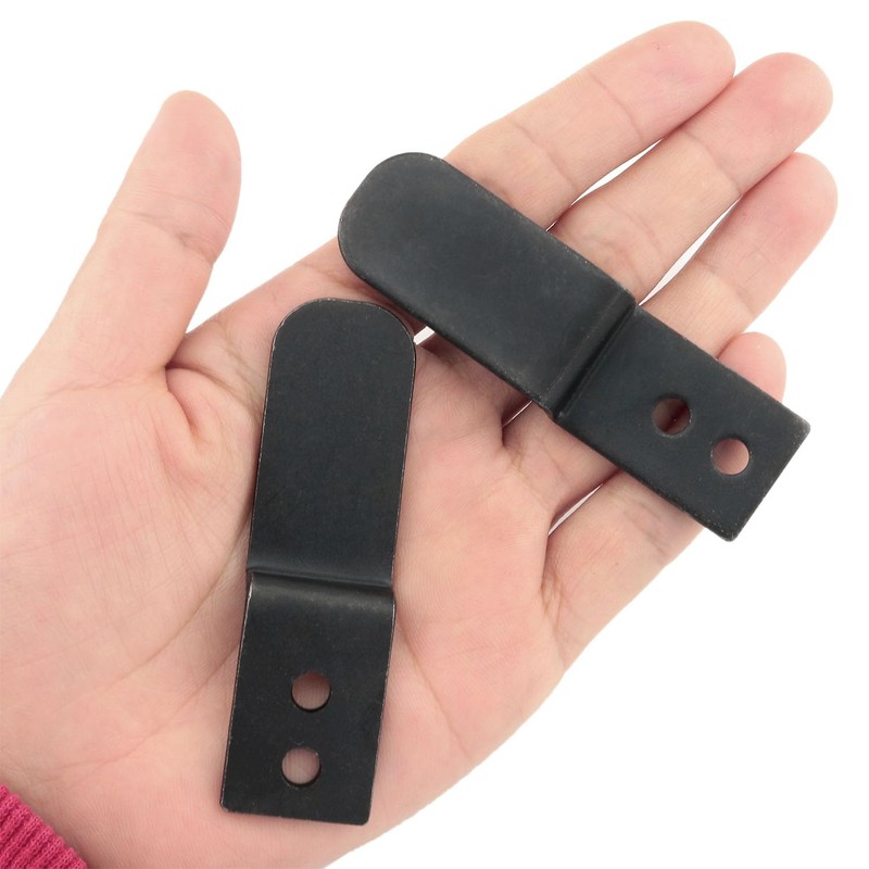 ITROLLE 4PCS Black Z Shaped Corner Bracket Iron Right Angle