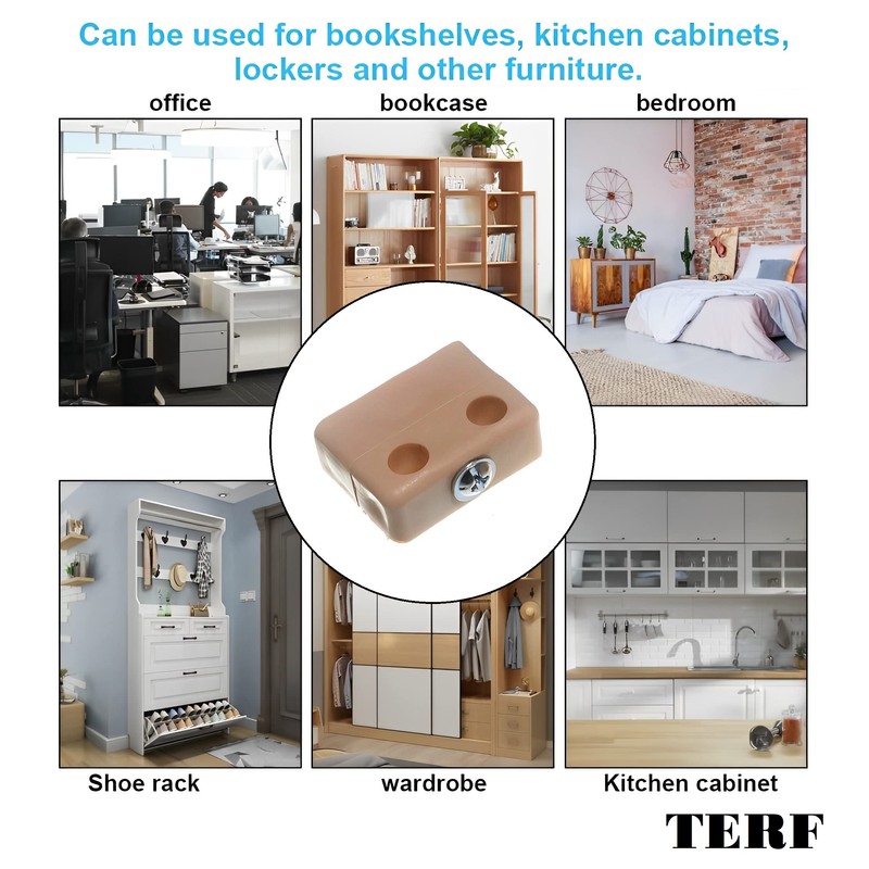 TERF® Heavy Duty Knockdown Fitting Beige Wood & Furniture Jointing
