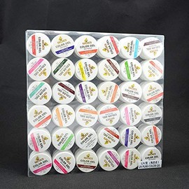 LUMINA [Color Gel, 0.2 oz (5 g), 36 Color Set, Starter Kit, 2] For Nail Tips, UV Resin, Bio Gel Replacement, Gel Supplies, Gel Light, UV LED, UV Light, LED Light, Self Nail, Home Nail Salon, 30 Colors, 12 Colors, Color UV Resin