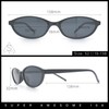 SA106 Womens Micro Oval Snug Dad Fashion Thin Plastic Sunglasses