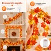 Guirnalda de Otoño con Luces Cálidas, 1.75 m, Hojas de