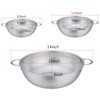 P&P CHEF Colander Set of 3, Stainless Steel Micro-Perforated Colanders