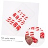 Healeved 72pcs Christmas Nail Stickers Faux Christmas Nails Christmas False