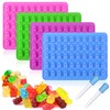 Palksky 4Pcs Gummy Bear Mold Silicone, Fruit Snack Molds, Gummies