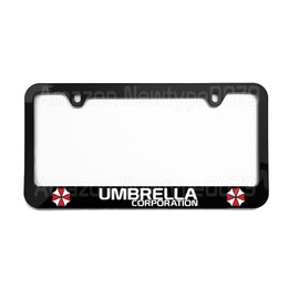 Generic License Plate Frame, Umbrella Corporation, Tag Cover, Car Frame, Auto Accessories, Cool Decoration, for USA & Canada License Plate Frame, Black, EntNew12043