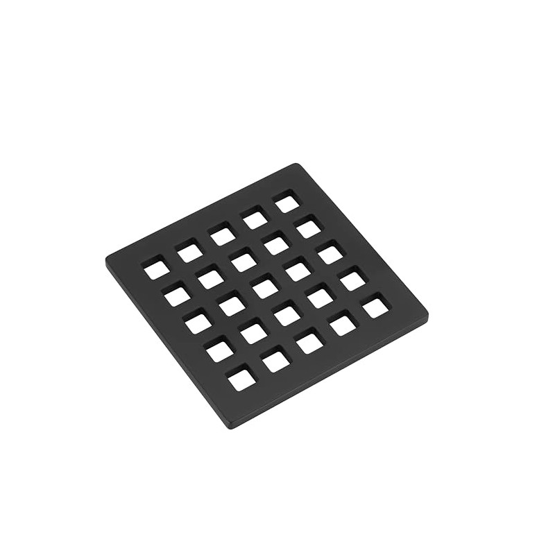 Holge 3.75 Inch Square Shower Drain Cover 5mm Thick Floor