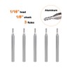SpeTool 1/8 End Mills for Aluminum 1/16 Cutting Diameter 3