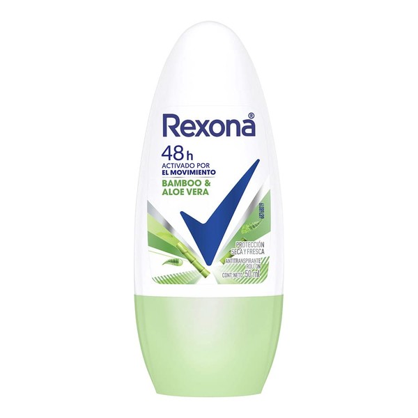 Rexona Bamboo Desodorante Antitranspirante para Mujer en Roll On con Tecnología Antioxidante 50 mL