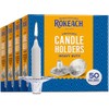 Rokeach Extra Heavy Duty Disposable Aluminum Foil Candle Holders, 4X