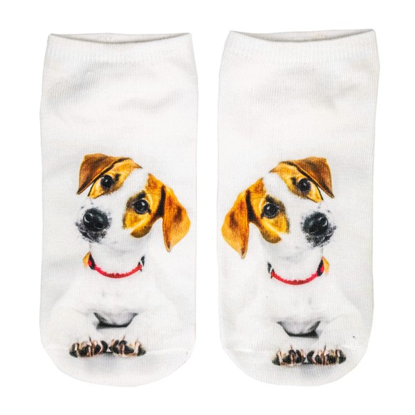 cosey Pair of Trainer Socks - Dog Design - One