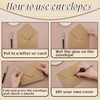 Cholemy Brown 4 x 6 Envelopes 50 Pack A6 Card