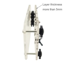 OY Electric Shock Testicle Crusher with Power Box (Color: Clear Size: 40mm/50mm, 45mm/55mm, 50mm/60mm)(L)