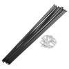 INFINAUTO 20 Set 14G Straight Pull Bicycle Spokes 221mm Straight