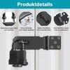 Stainless Steel Deadbolt Lock Hasp with Padlock & Screws, 5