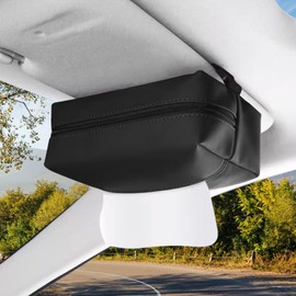 YYTECH Car Tissue Holder, Car Tissue Box, Car Tissue Holder, Sun Visor Napkin Clip, Hanging Box, Back Seat Tissue Case, Container, Car Tissue Dispenser