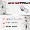 MrGas Log Gas Fireplace Logs, Ceramic Logs for Fireplace and