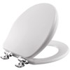 Bemis Alesio Slow Close Toilet Seat, Sleek Chrome Hinges and