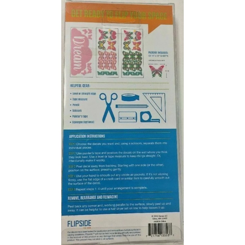 Decor New Peel & Stick Dream/Butterfl