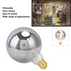 LED Vintage Edison Light Bulb Dimmable Antique Half Chrome Light