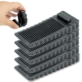 Door Stopper Floor, Pack of 5 Door Wedges Non-Slip Rubber, Door Stopper Wedge Rubber, Height Adjustable Window Stopper Wedge, Non-Toxic, No Unpleasant Smell, for Hard Floors, Bathroom, Balcony Door,