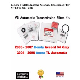 Genuine OEM Honda Accord Automatic Transmission Filter ATF Kit V6 2003 - 2007