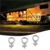 UtySty 5 Pack Vehicle Awning Hook Rings 304 Stainless Steel