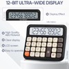 Standard Function Desktop Calculator,Powered by Batteries(Included),12 Digit Large LCD Display,Big