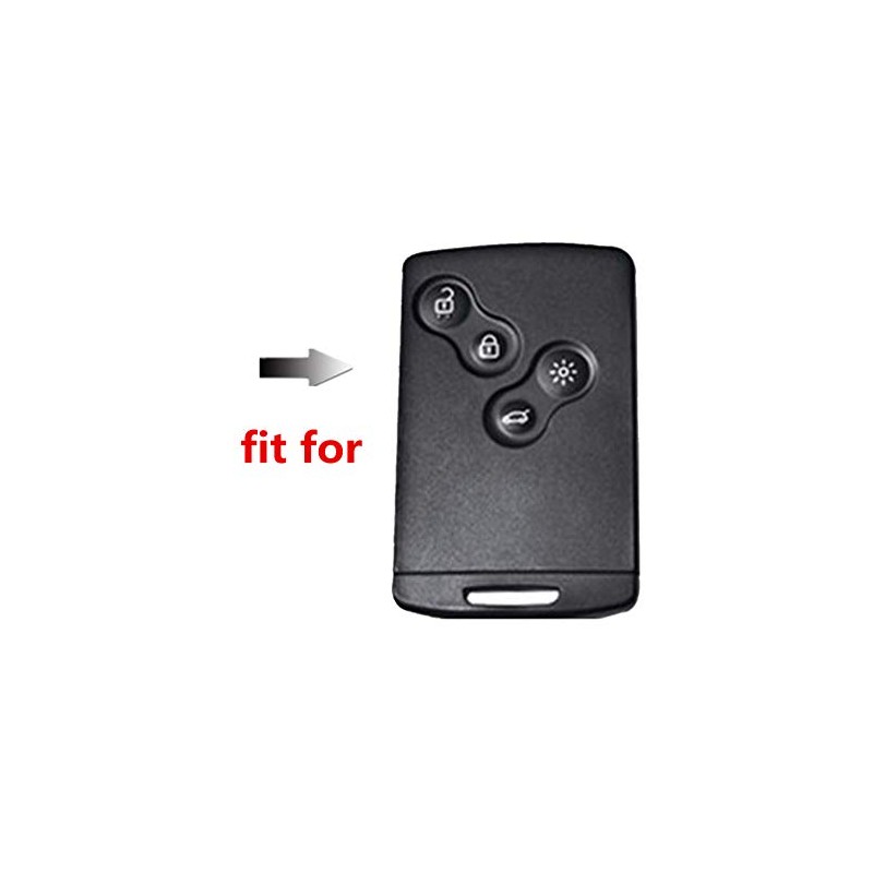 Happyit Car Genuine Leather Smart Key Cover Case for Renault