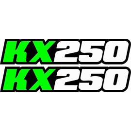 Kx250 - Pegatinas para placa de matrícula de coche, 250 unidades, diseño de Dirtbike