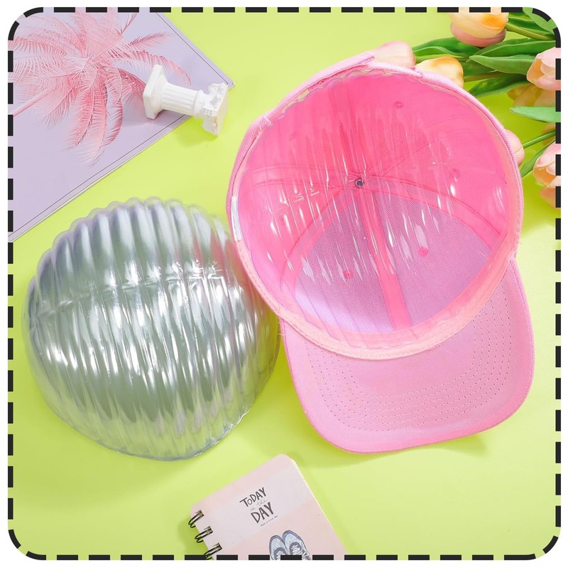 16PCS Hat Shaper Inserts for Baseball Caps, Clear Plastic Display