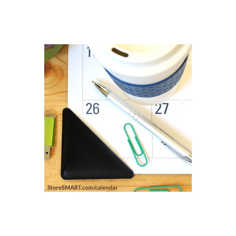 StoreSMART® Calendar Corners - Black Plastic - PE1336DBK (4-pack)