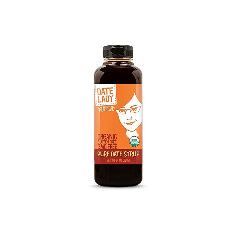 Date Lady Organic Date Syrup 24 Ounce Squeeze Bottle (