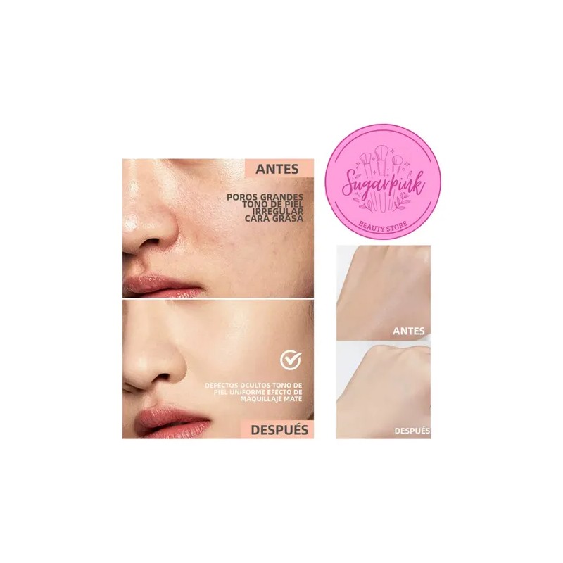 Base De Maquillaje En Polvo Hd Mate Mayoreo 12 Pz