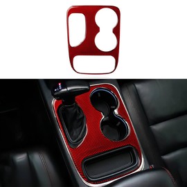 BRMYL Car Gear Shift Panel Decals for 2018-2020 Dodge Durango Accessories Carbon Fiber Interior Stickers, D