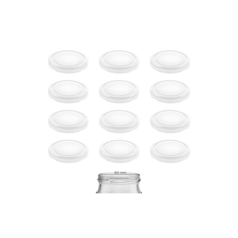 mikken 12 Lids TO 70/7.3 cm Twist-Off Replacement Lid Screw